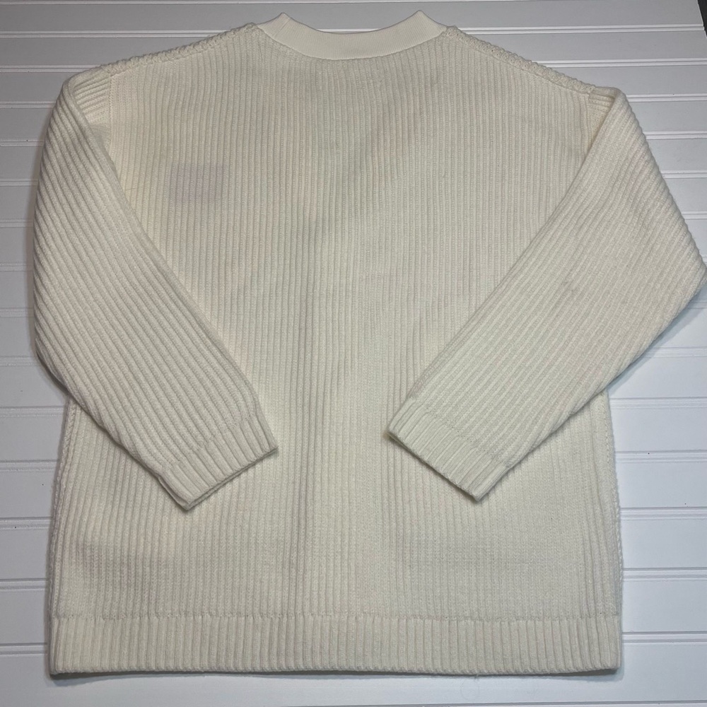 Wilson Cream Cardigan with Red Logo - Picture 2 of 7